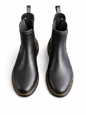 Igor Black Chelsea Rain Boots Waterproof Lug Sole Spain EU 40 US 9